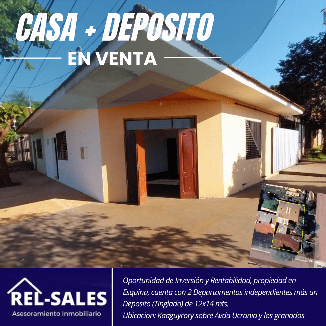 Casa + Deposito(Tinglado)