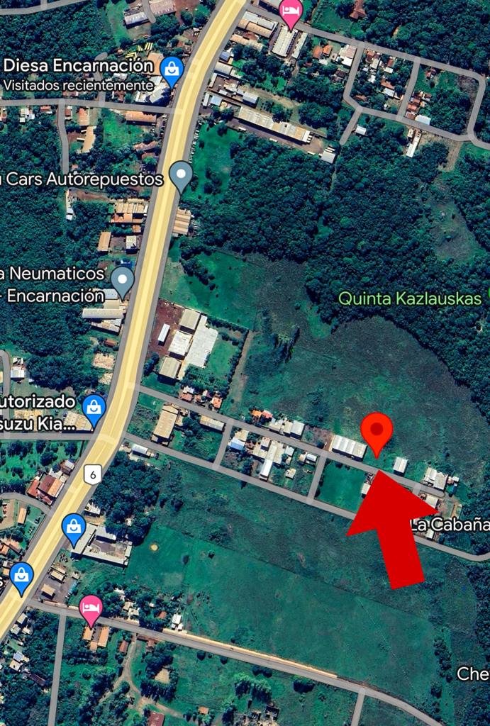 Amplio terreno en el Barrio Chaipé de la ciudad de Encarnación