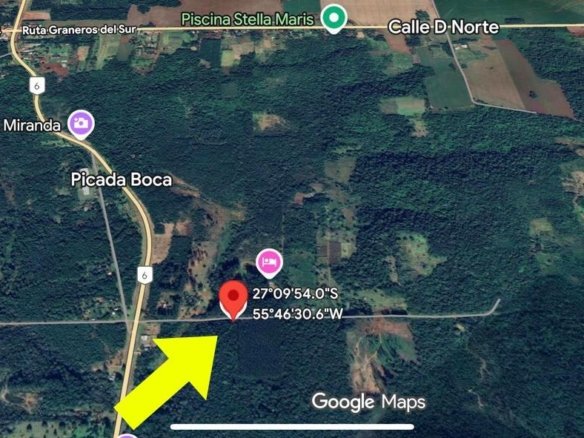 3 Há ubicadas en el distrito de Trinidad, a solo 300m de la Ruta Sexta