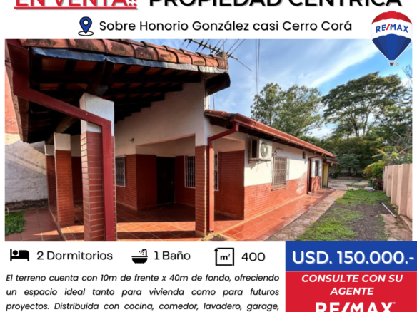 Casa ubicada en pleno centro de la ciudad de Encarnación